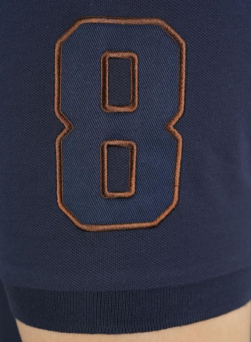 GIORDANO Men's Slim Fit Cotton Short Sleeve Napoleon Polo - Image 5